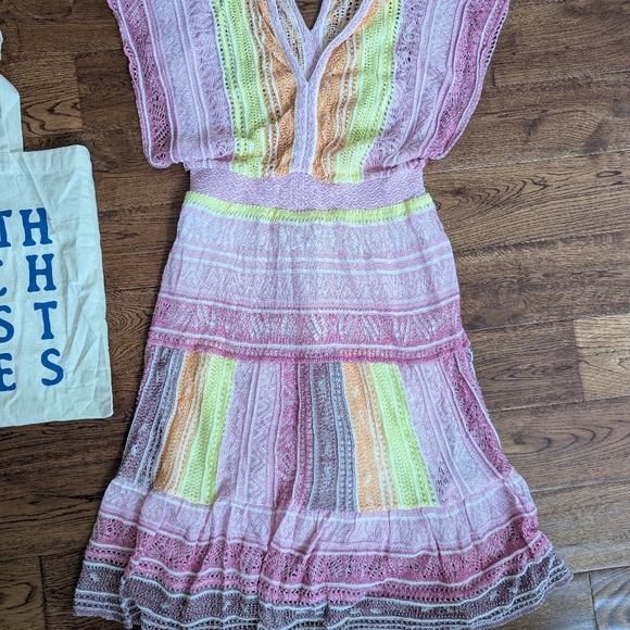 NWT Cecilia Prado Hand Knit Summer Dress Beach Coverup Runway Show Size S - Picture 2 of 8